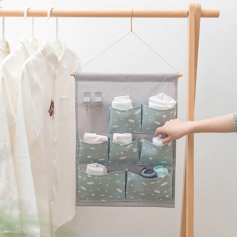 Сумка для хранения детских игрушек с 7 карманами вместительная подвесная сумка