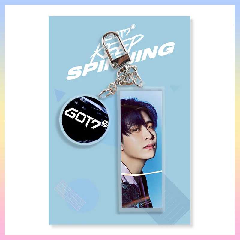 [MYKPOP]GOT7 брелок JB JACKSON MARK JINYOUNG YOUNGJAE BAMBAM YUGYEOM Metal/Acyric/пвх коллекция вентиляторов KPOP
