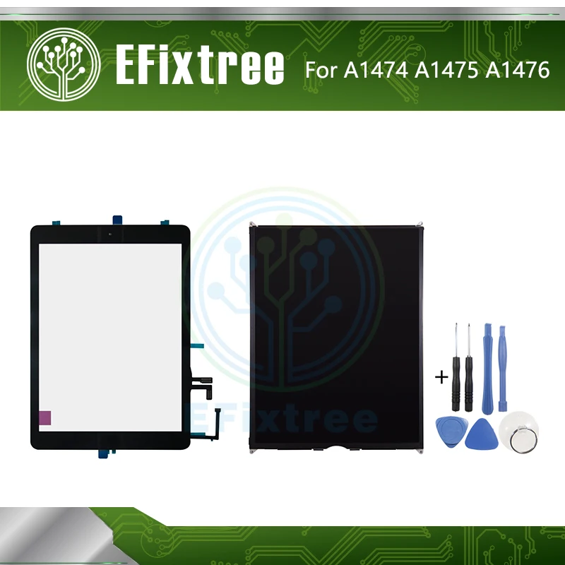 Высокое качество A1474 A1475 A1476 Сенсорная панель ЖК-дисплей экран для iPad Air сенсорный экран дигитайзер панель Черный Белый