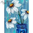 Цветок алмазная живопись Полный Сверла Алмазная вышивка картина из страз рукоделие Мозаика Рождественский подарок домашний декор MOCOPL