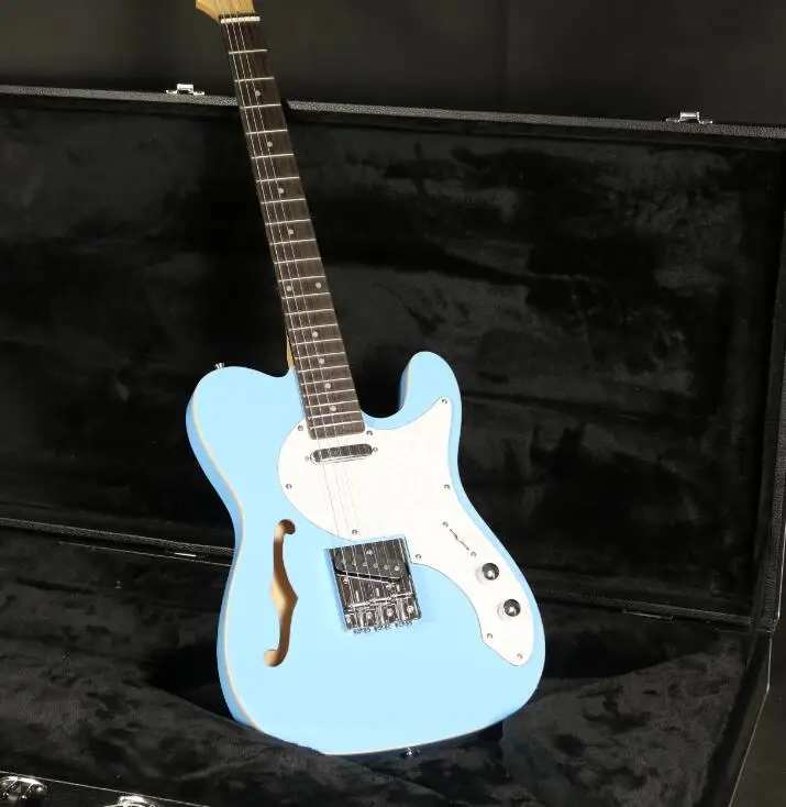 Классическая TL электрогитара F отверстие полуакустическая Дека Хамбакеры