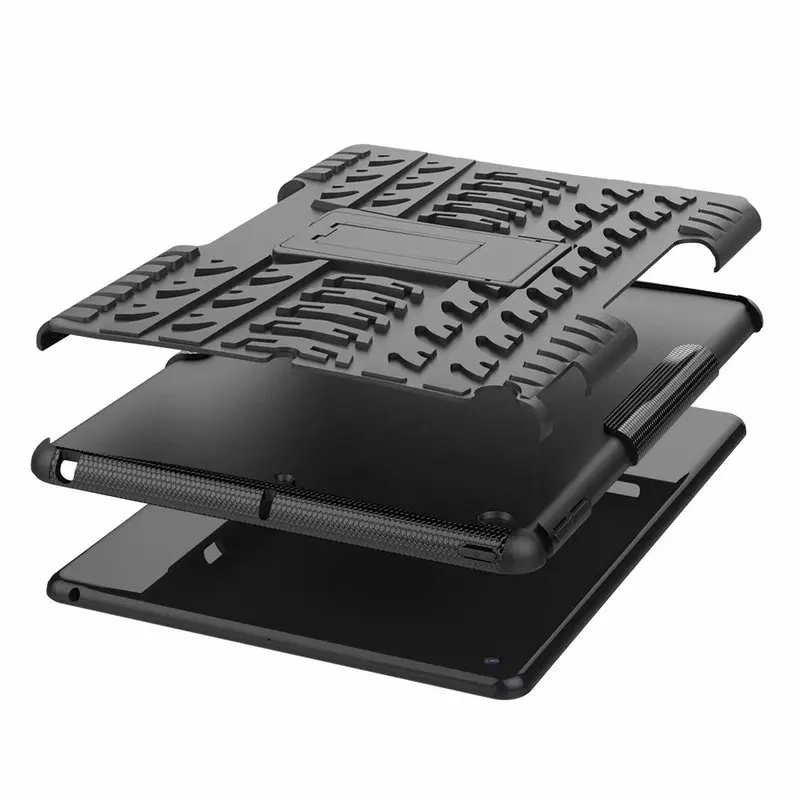 Для iPad 10 2 A2197 противоударный чехол ТПУ + PC Броня Гибридный подставка для 7 iPad7 &quot2019