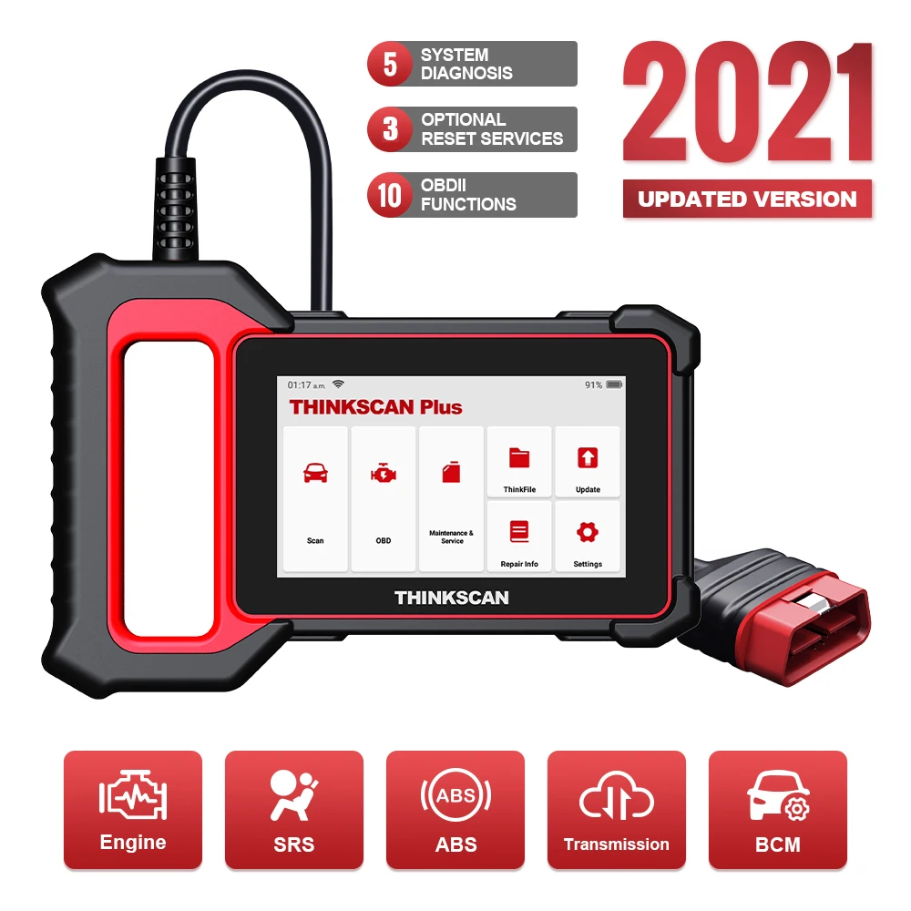 Сканер THINKCAR Thinkscan Plus S04 OBD2 профессиональные инструменты для сканирования полный
