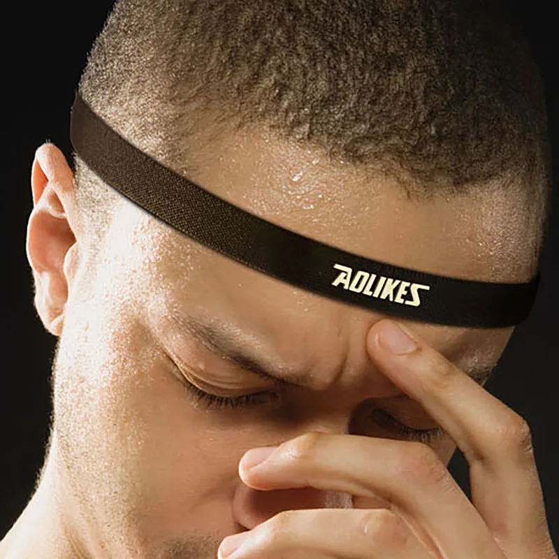 

Yoga Sweatband Women Men Sweat Absorption Anti-slip Nylon Rubber Silicone Headbands Hairband Fitness Sportswear Accessory /,.