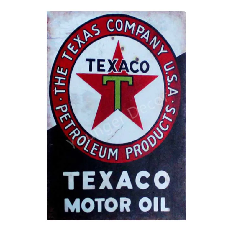 YE0003I Винтаж Texaco Чемпион мотор масло оловянные знаки залив мотоцикл автомобильные шины плакат Гараж магазин бензин домашний Металлический Настенный декор YI-004 - Цвет: YE0003I