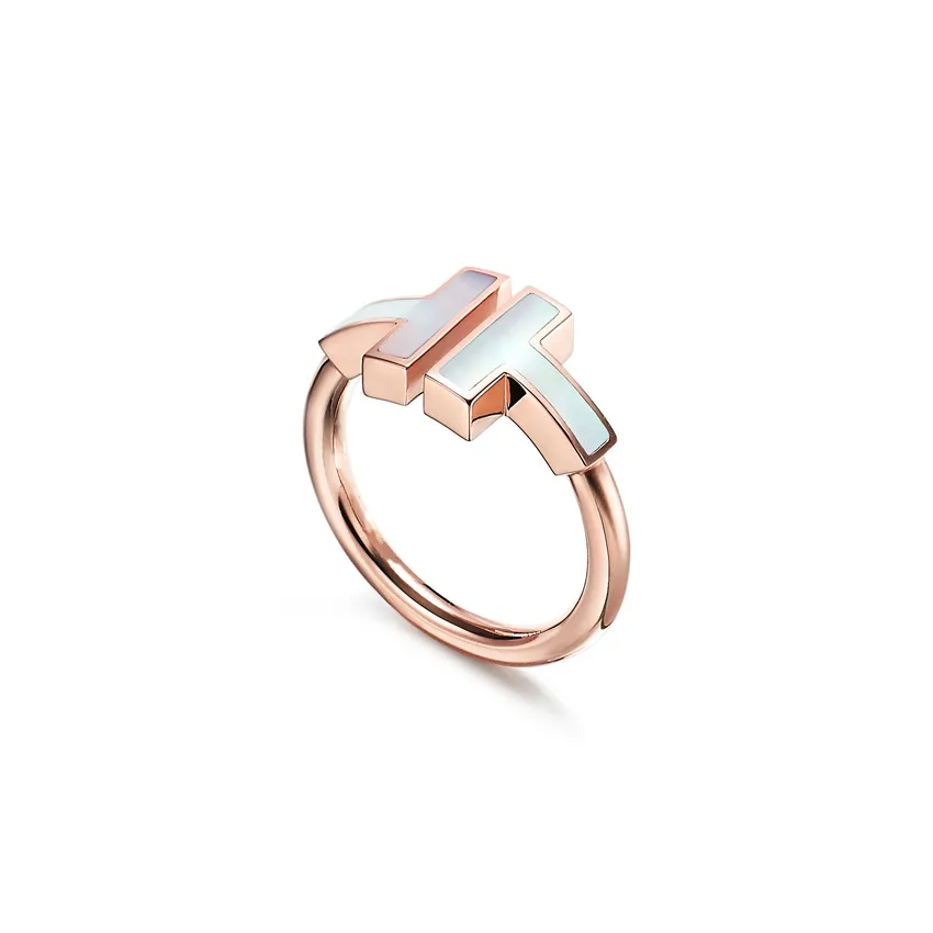 

Anniversary hot hot style couple double T ring