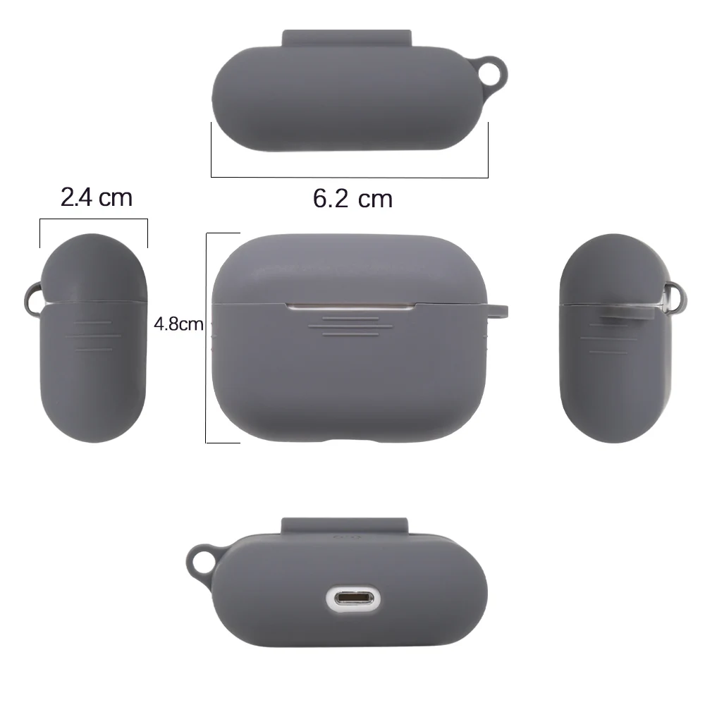 Силиконовый чехол для Airpods Pro беспроводные Bluetooth наушники с брелоком Airpod3 защитный