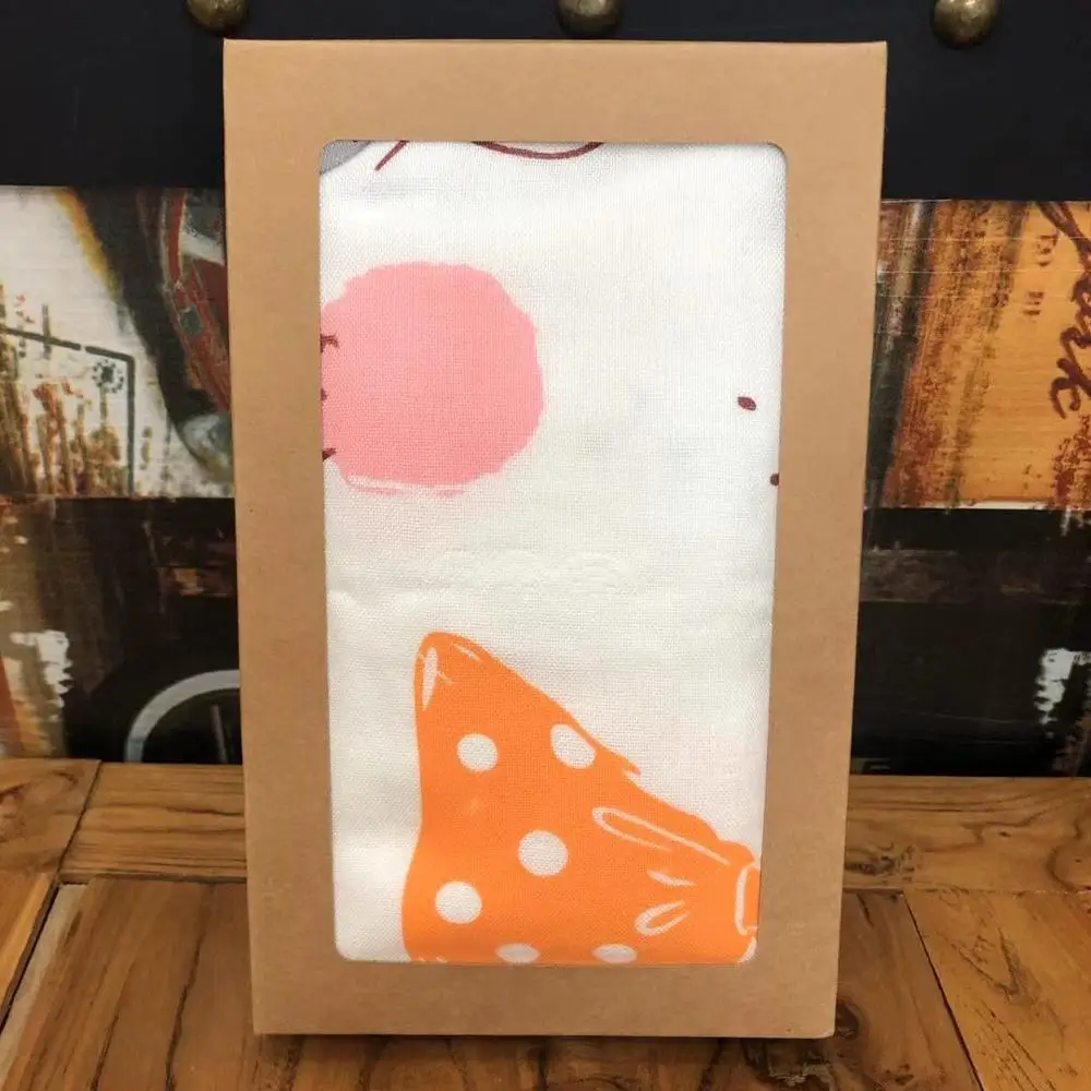 10 шт. винтажная крафт-бумажная коробка с окном Подарочная Сумки Упаковка нижнее