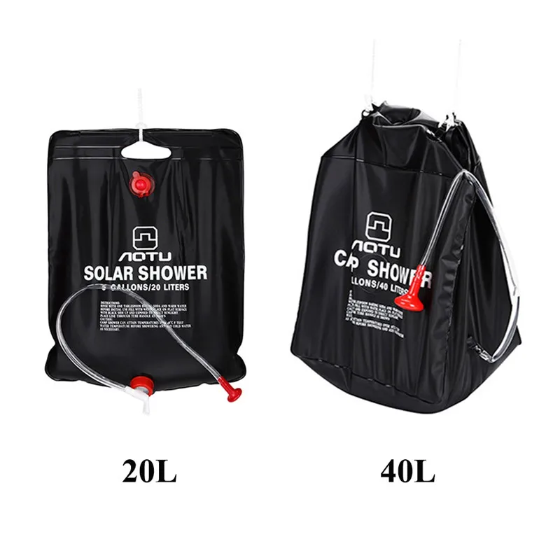 Складной мешок для воды и душа Легкий ПВХ хранения с подогревом на солнечной