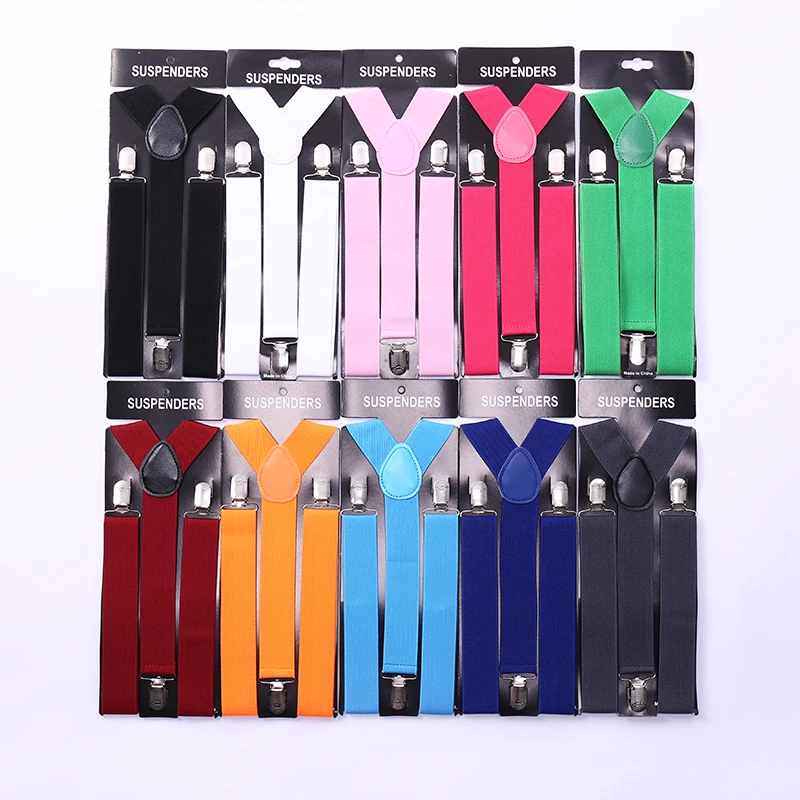 Женские мужские подтяжки для брюк держатель свадебные регулируемые ремни 3 5 см