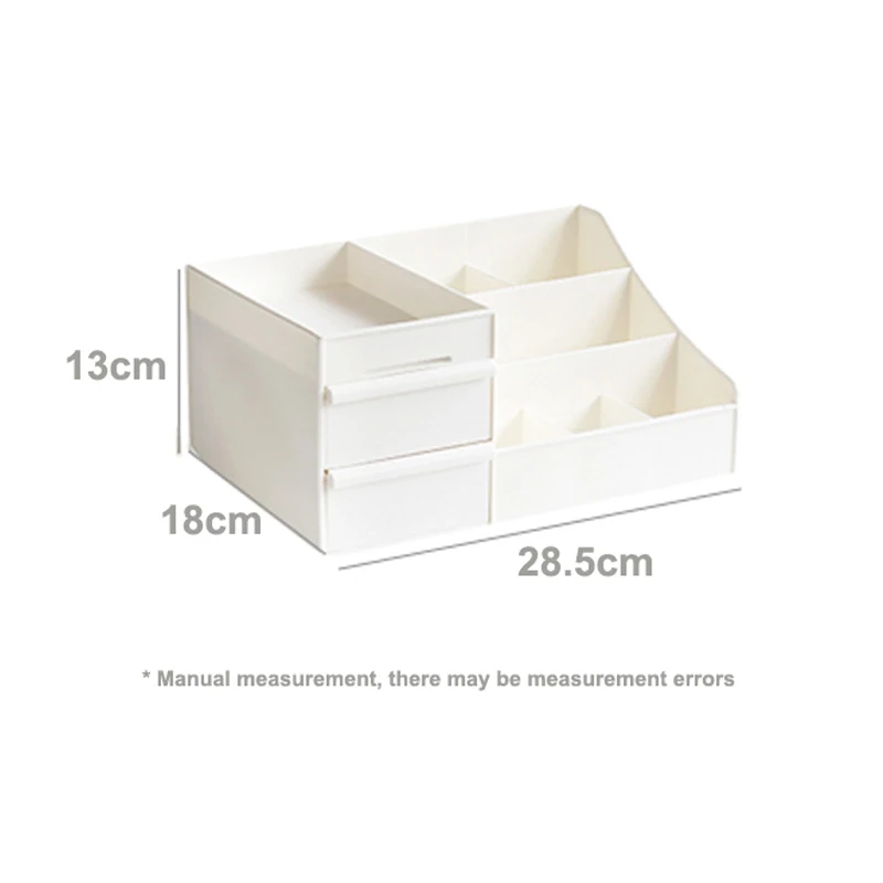 Drawer Makeup Box Cosmetics Organizer Container Bathroom Make Up Organizer Dekstop Office Jewelry Box Plastic Makeup Storage Box