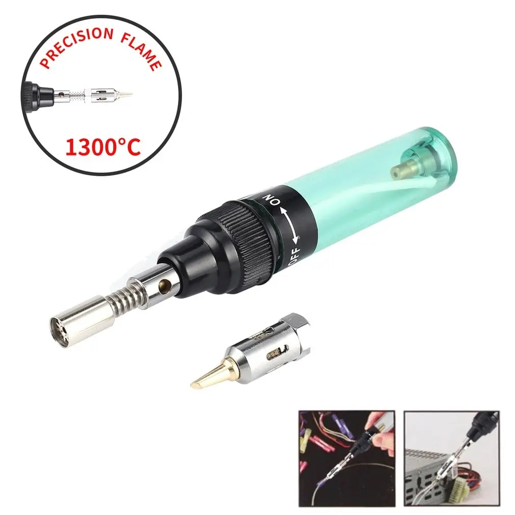 

Mini Cordless Torch Blow Torch Pen Shaped Gas Soldering Iron Gun Welding Tool Soldering Iron 1300 Celsius Butane Torch 8ml