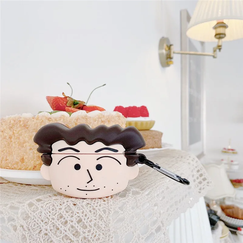 

For AirPod 1 2 Case Crayon Shin-chan Japan Anime Cute Cartoon Soft Silicone Cases For Apple Airpods Pro Case Cover Funda MNL1