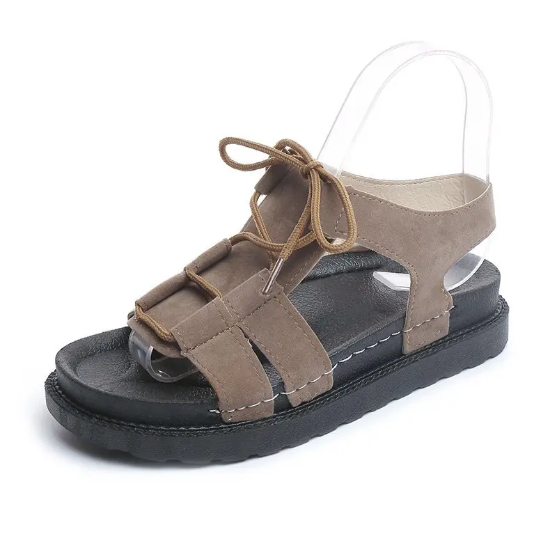 

2021 Women Sandals Slip On Peep Toe Female Summer Shoes fashion Platform Flat Roman Sandals Ladies Comfortable Footwear