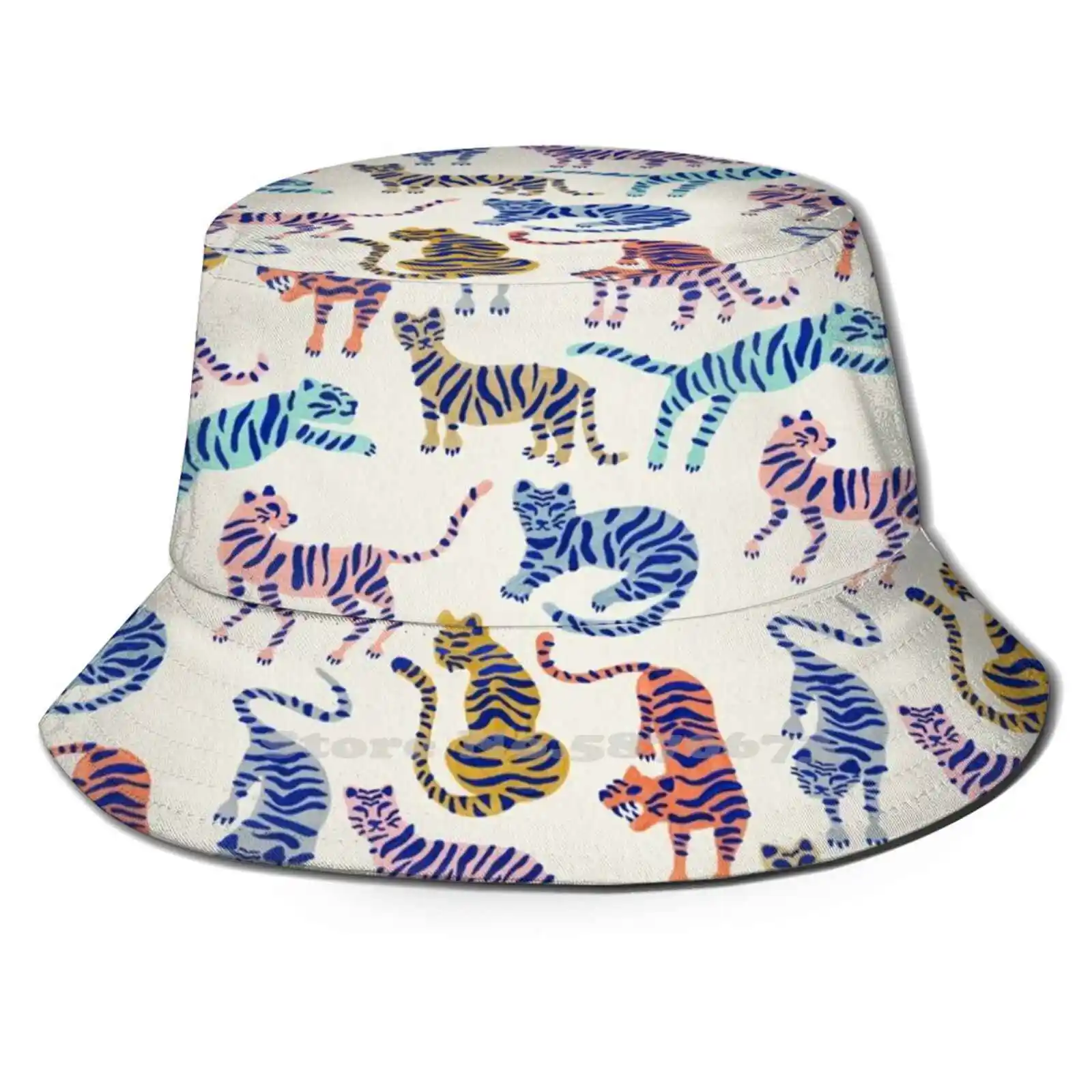 

Tiger Collection – Indigo Palette Unisex Fisherman Hats Bucket Hats Tiger Tigers Tiger Cheetah Cheetahs Cat Cats Jungle