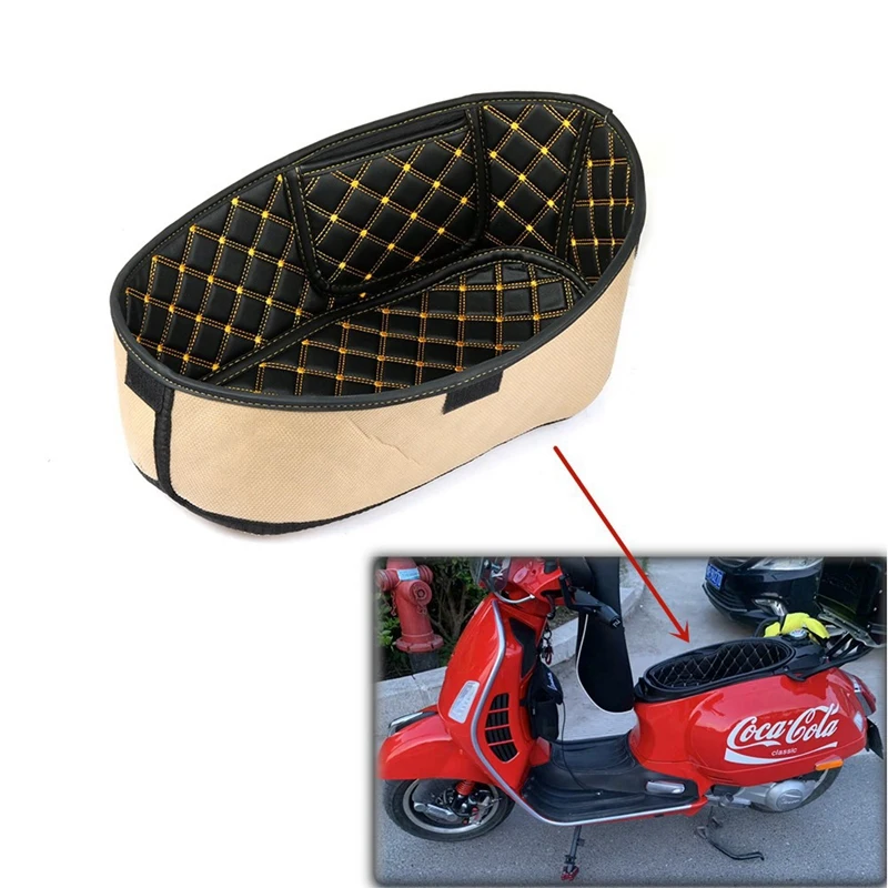 

Rear Trunk Cargo Liner Protector Motorcycle Seat Bucket Pad Storage Box Mat for Vespa GTS300 Sprint150 Primavera150