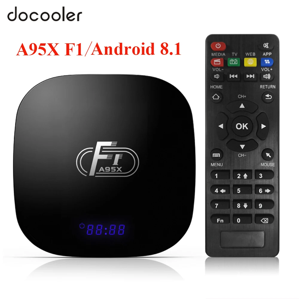 Приставка Смарт ТВ A95X F1 Android 8 1 Amlogic S905W 4 ядра 16 ГБ|ТВ-приставки и медиаплееры| |