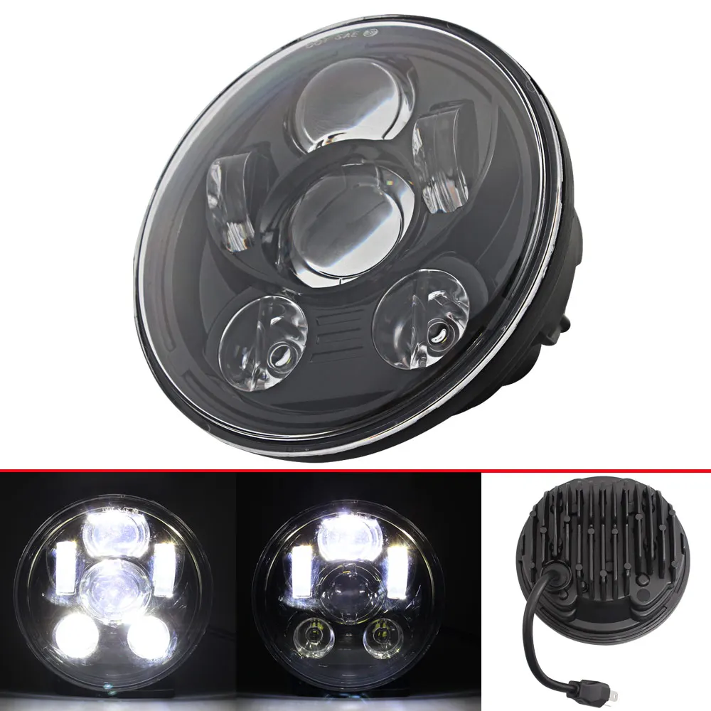 Аксессуары для мотоциклов 7 дюймов светодиодный налобный фонарь ''H4