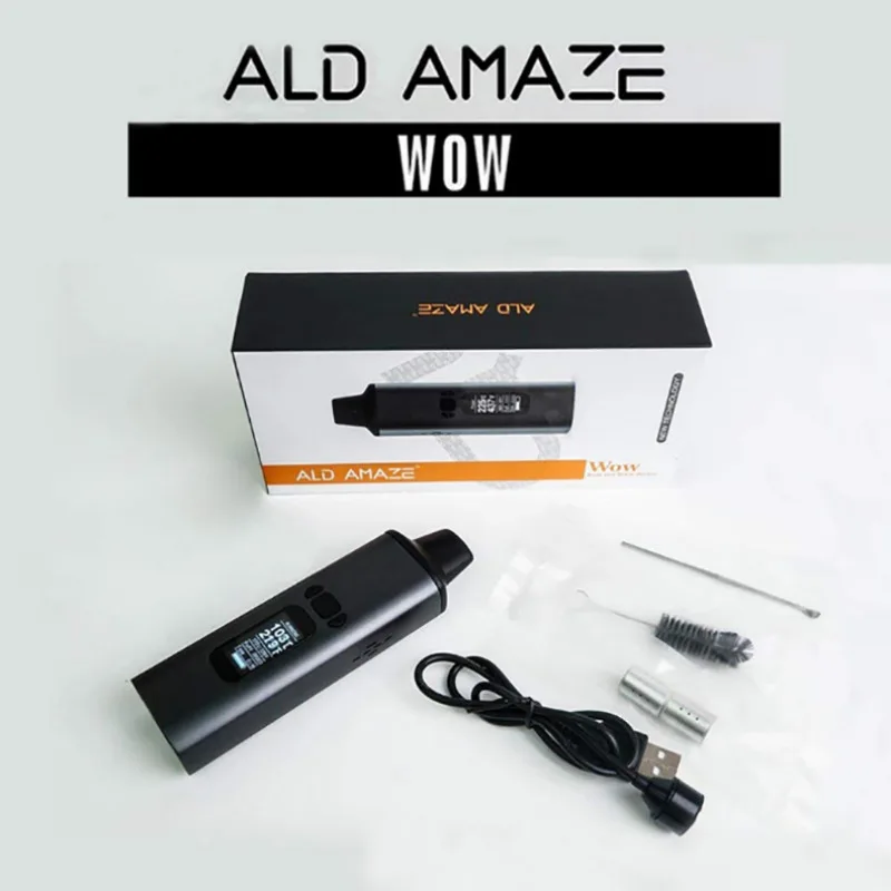 ALD AMAZE dry herb vaporizer kit smoke herbal electronic cigarette portable vape pen with 0.96 inch big Oled display | Электроника
