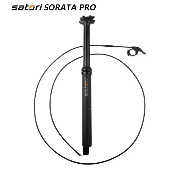 SATORI проволока дистанционное управление велосипед подседельная, горный MTB Регулировка Велосипедное Сиденье пост подвеска Air 30,9/31,6x440 мм путешествия 150 мм
