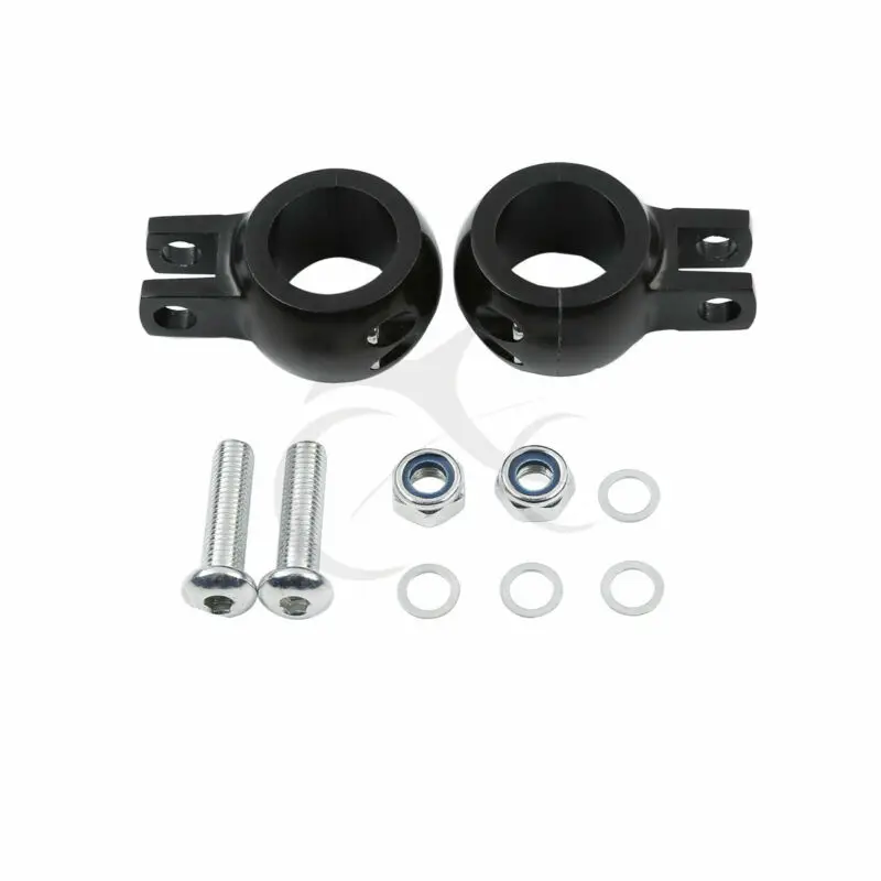 

1-1/4" 32mm Engine Guard Bar Footpeg Clamps Mount For Harley Dyna Fat Street Bob FXDF FXDB FLHF FXDL FXDWG Wide Super Glide