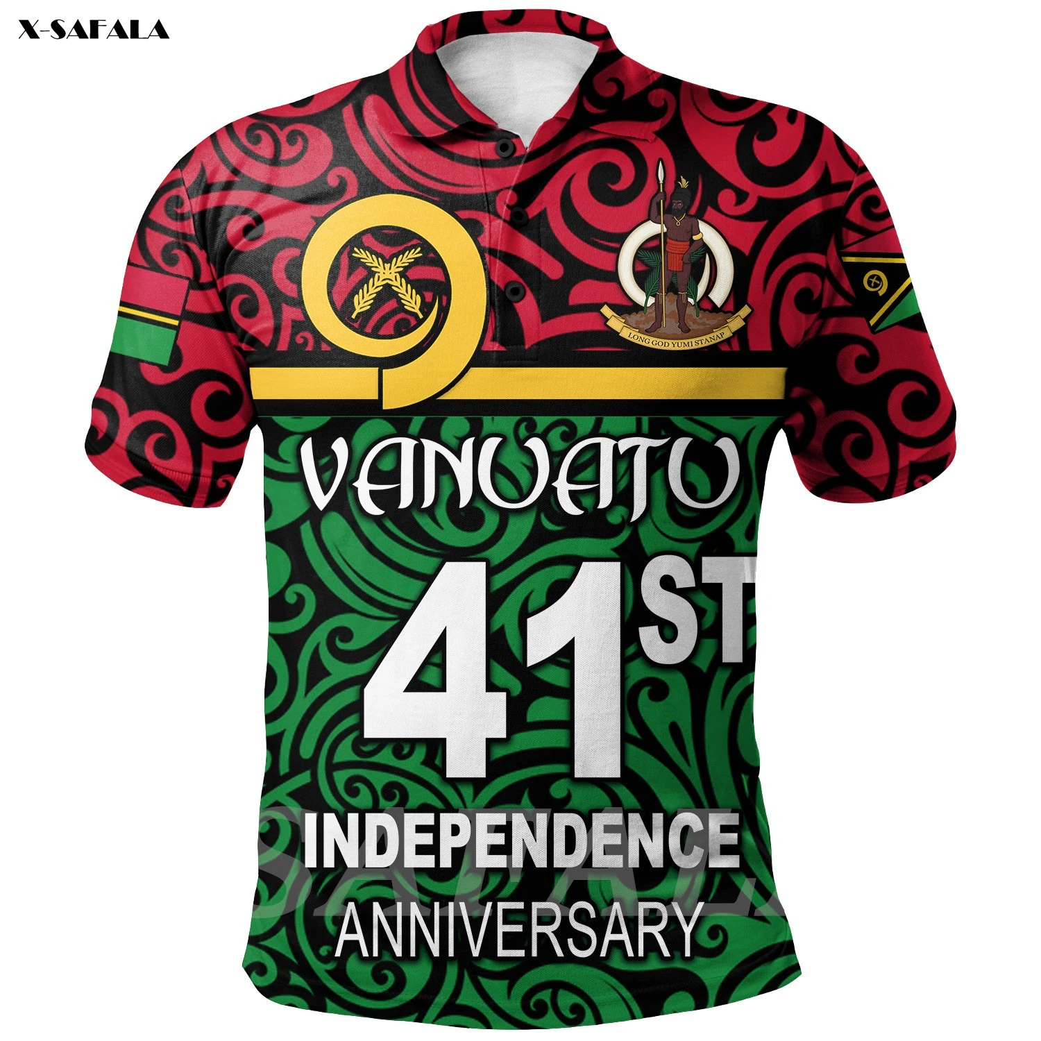 

Vanuatu Polynesian VP1-14 High Quantity 3D Printed Polo Shirt Tee Men Female Unisex Thin Collar Short Sleeve Street Wear Casual