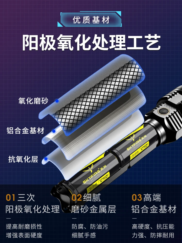 値段 ほとんどの強力な充電式ライト懐中電灯ガレージ強力なledトーチハイパワーキャニスターライト高輝度matraqueホームEg50sd