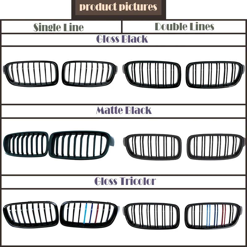 M Производительность передний бампер автомобиля гонки почек Замена решетки для