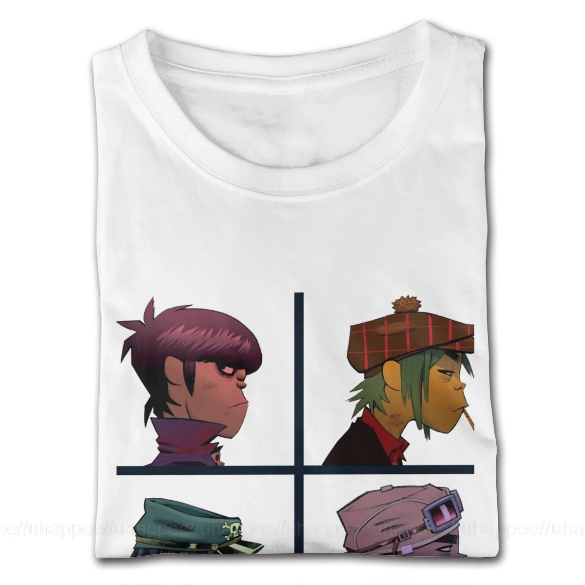 Большие и высокие мужские футболки с надписью Gorillaz Rock Band Мужская футболка