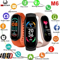 jaramp 2021 m6 smart watches men women smartwatch heart rate step fitness tracking sports bracelet for iphone xiaomi smart watch