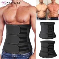 men body shaper waist trainer corset fitness slimming belt waist trimmer fajas fat burning sweat girdle weight loss shapewear
