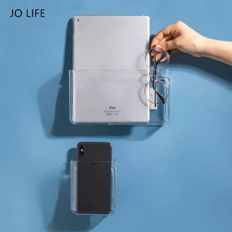 JO LIFE настенная прозрачная стойка для хранения в общежитии многофункциональная