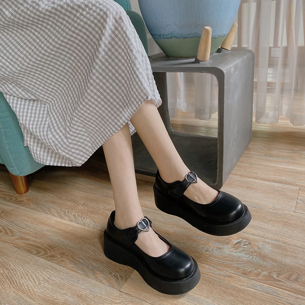 Обувь Lolita для женщин японские Туфли Мэри Джейн женские винтажные туфли девушек и