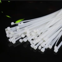 self locking plastic nylon wire cable zip ties white cable ties fasten loop cable various specifications 3x80 3x150 3x100 100pcs