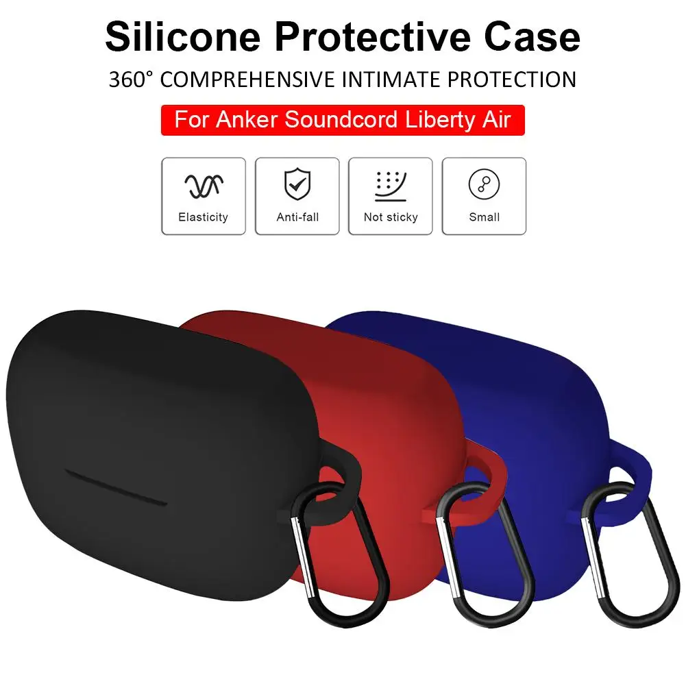 Анти-шок гибкий силиконовый полный защитный чехол для Anker Soundcore Liberty Air
