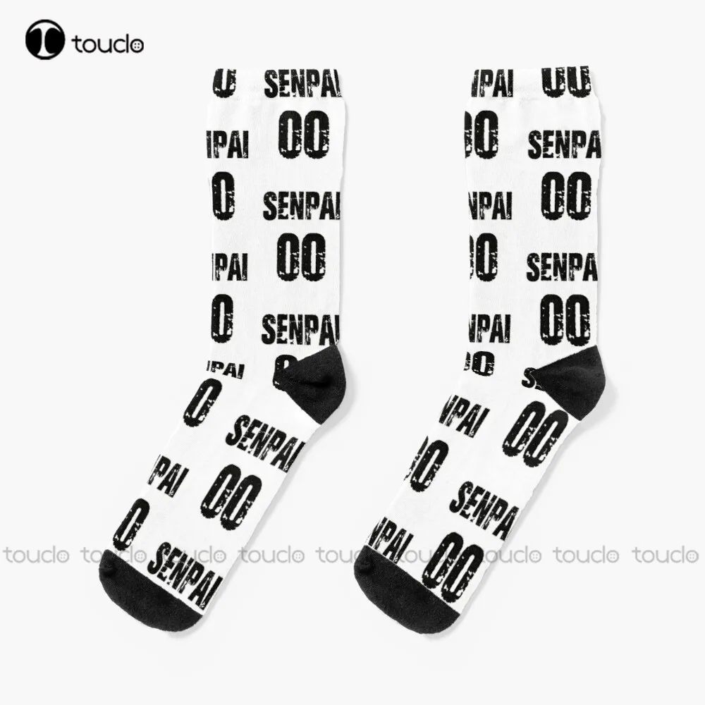 

Senpai Anime 90S Socks Yellow Socks Christmas Gift Custom Unisex Adult Teen Youth Socks Women Men 360° Digital Print Funny Sock