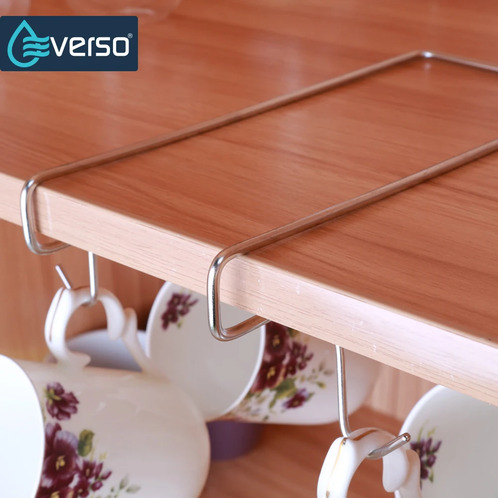 Стеллаж для хранения кухонного шкафа полка подвесной крючок органайзер одежды