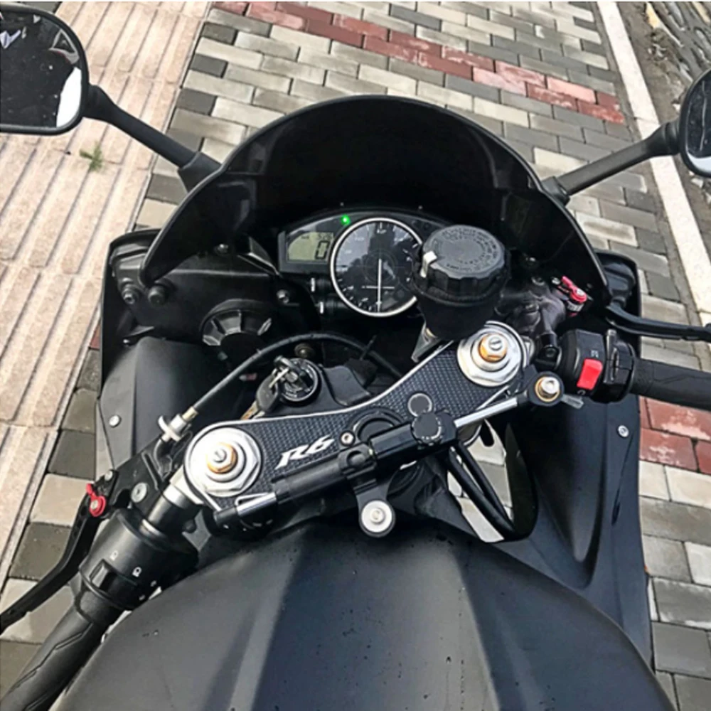 

For YAMAHA YZF R6 2006-2016 R1 2009-2012 Motorcycle CNC Damper Steering StabilizerLinear Reversed Safety Control with Bracket