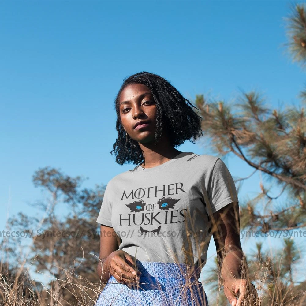 Футболка с Хаски для мамы и дочки футболка коротким рукавом фиолетового цвета