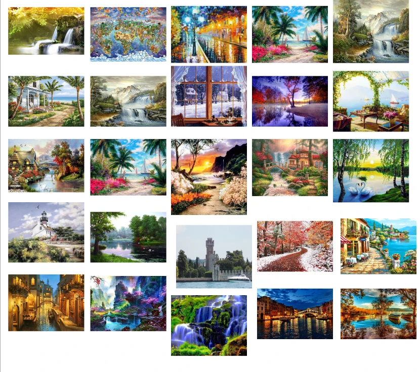 

Scenery New Coming Counted Cross Stitch 11CT 14CT 18ct 25ct 22ct 28ct Cross Stitch Kits Embroidery Needlework Sets