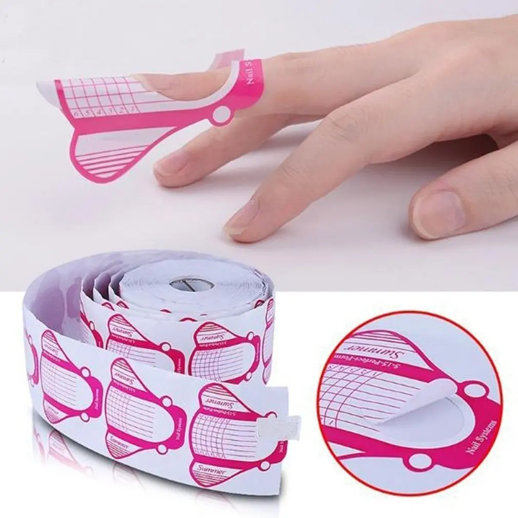 Прочный и долговечный бумажный лоток для ногтей в виде бабочки 100 штук|Комплекты