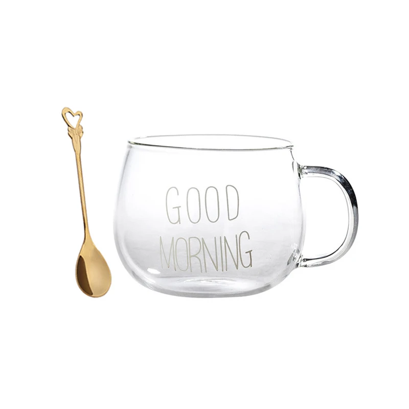 Чашка для кофе стеклянная черно-белая керамическая чашка молочный коктейльный