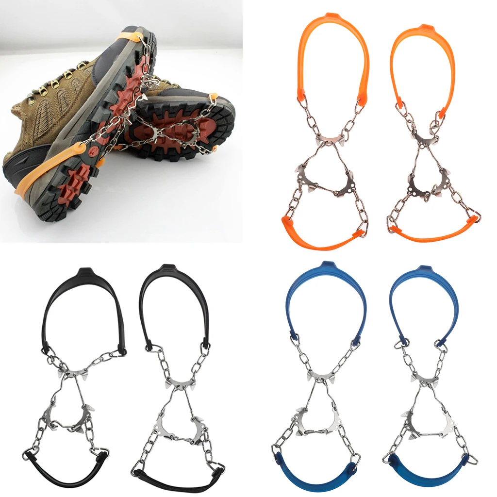 6-зубчатые Ледяные Шипы для снега шипы обувь противоскользящие ручки зимней