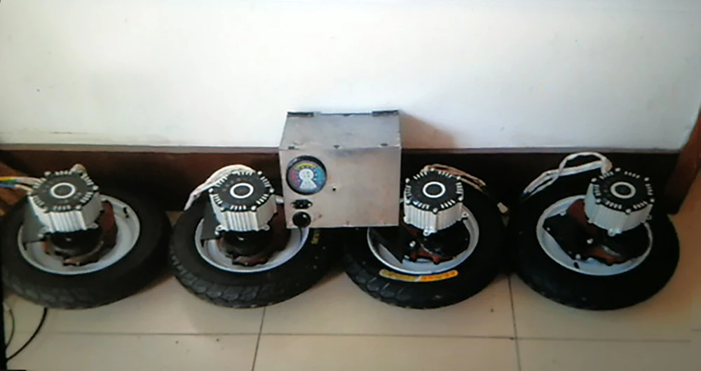 24V300w низкая скорость Одноколесный велосипед в сборе тележка ходьбы медленный