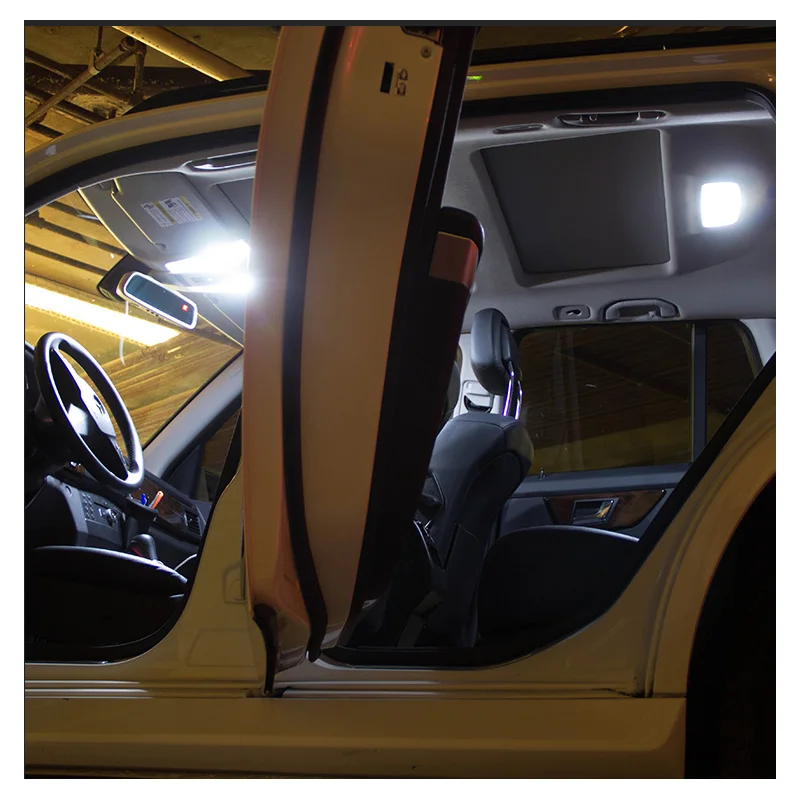 7pcs White Error Free LED Bulbs Interior Map Dome Light Kit Fit For 2003-2007 2008 2009 2010 Alfa Romeo GT Trunk Glove Box Lamp |