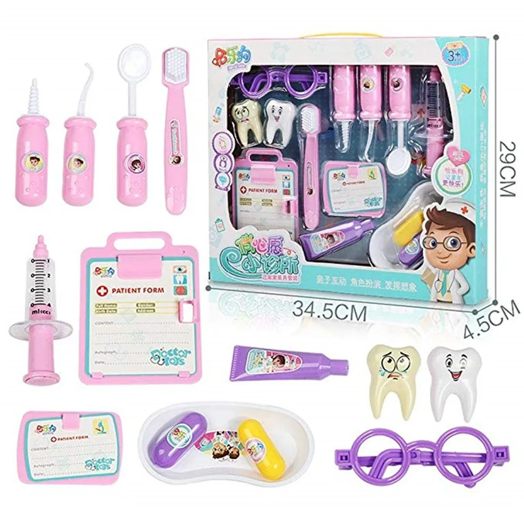 

Child Doctor Dentist Suit Simulation Toy Role-playing Game Toy Set Educational Learn Toys For Childern Juguetes Zabawki