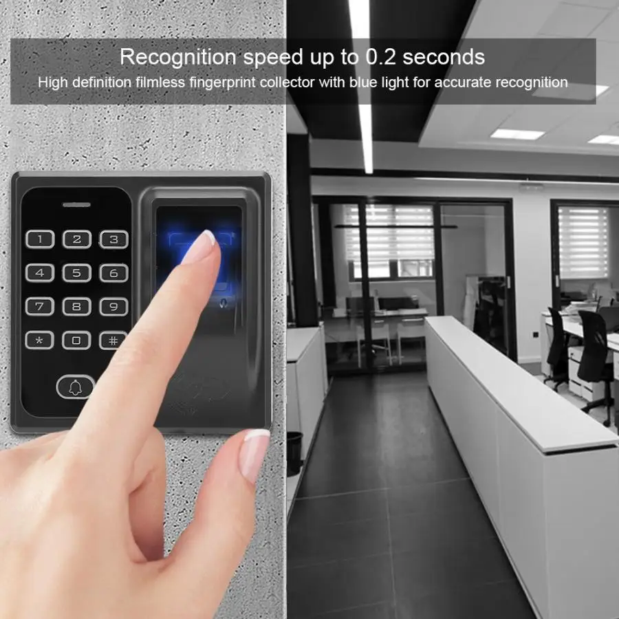 Biometric Fingerprint &amp ID Card Password Door Access Control Security Entry Machine | Безопасность и защита