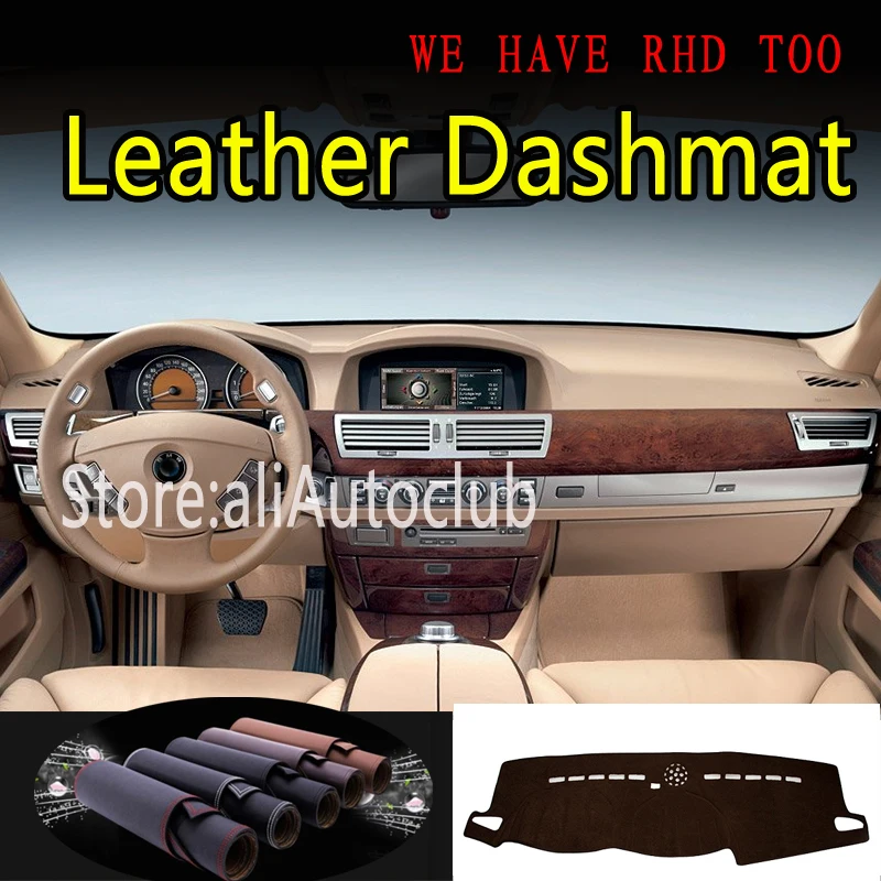 

For BMW 7 Series G4 E65 E66 E67 E68 730D 740LI 750 760 Leather Dashmat Dashboard Cover Dash Mat Sunshade Carpet Car Styling Auto