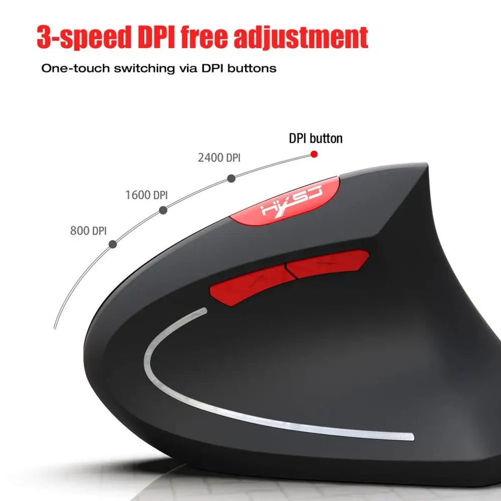 T29 беспроводная мышь Вертикальная игровая оптическая DPI 4 кнопки Bluetooth