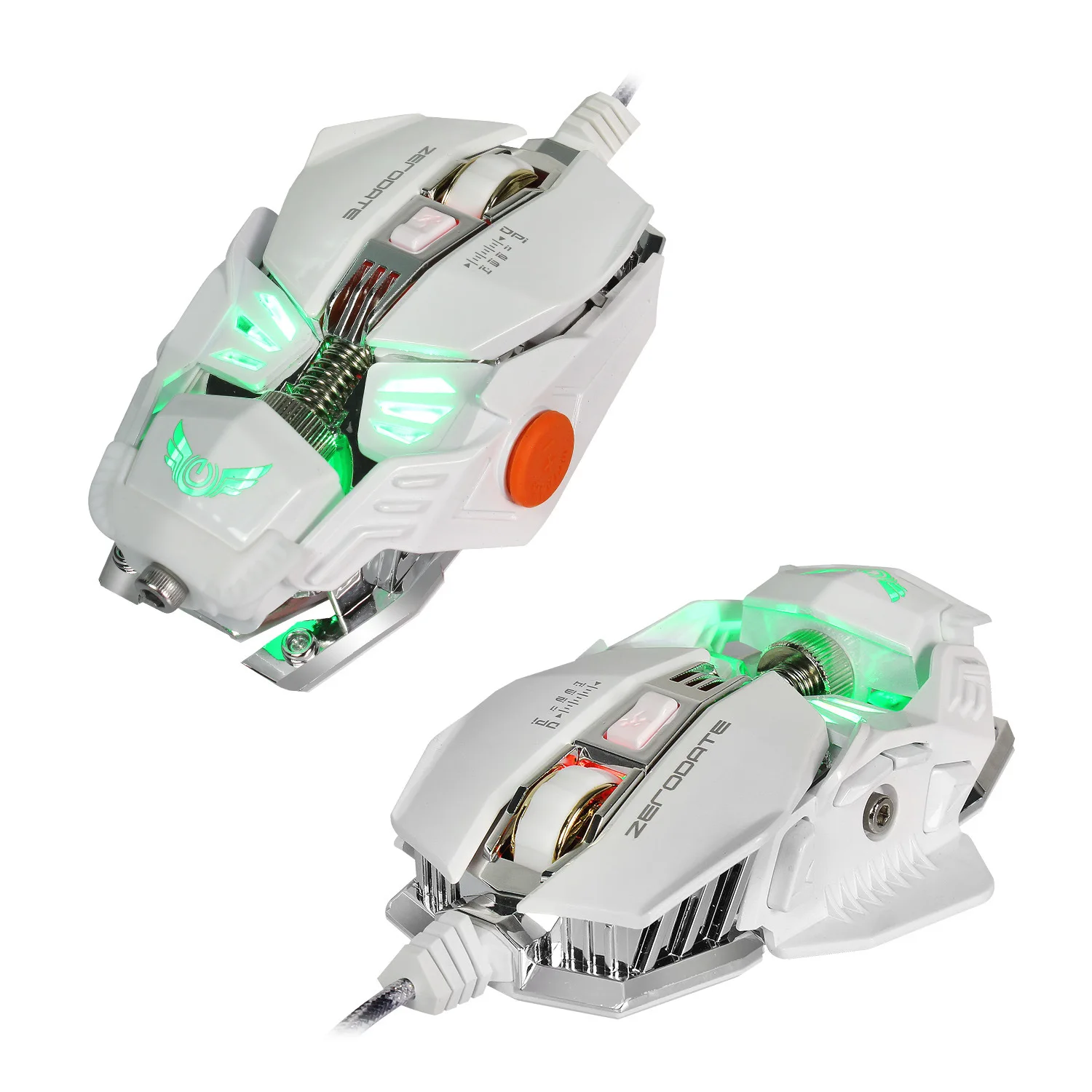 Профессиональная Проводная игровая мышь USB 4000 DPI Регулируемая usprogramс LED с